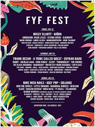 Tropical leaves music festival poster. Fyf Fest 2017 Los Angeles Music Festival Lineup Poster Exposition Park Nine Inch Nails Missy Elliot Bjork Frank Ocean A Tribe Called Quest Erykah Badu Nine Inch Nails Iggy Pop Solange