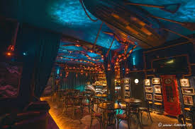 Steampunk Interior Transforms Bar Into Mythical Underwater Lair Steampunk Bar Steampunk Interior Underwater Theme