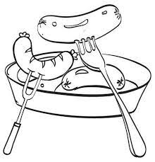 Click the grilled sausages coloring pages to view printable version or color it online (compatible with ipad and android tablets). Pin On Sausage Coloring Pages
