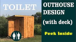 The outhouse towel bar, toilet tissue holder and hand towel ring are the perfect ensemble of a vintage style western bathroom. Best Diy Outhouse Design Toilet And Sink Youtube