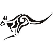 Tribal Kangaroo Animals Wall Art Stickers Wall Decal Transfers Tribal Animal Tattoos Australia Tattoo Tribal Animals Mind body soul tattoo designs.