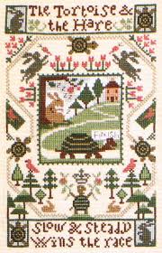 Some very minor shelf wear to corners. Tortoise The Hare Cross Stitch Pattern By The Prairie Schooler