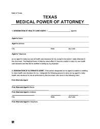 In case you're seeking a printable and fillable texas last will and testament form, you can find one on this page, in testamentary capacity is a term used to describe the testator's (the individual writing the last will) legal and mental capacity (sound mind) to write and modify their last will and testament. Free Texas Medical Power Of Attorney Pdf Word Downloads