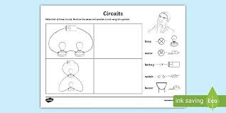 In a parallel circuit, there is more than one loop or. Parallel Circuits Worksheet Ks2 Science