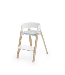 Le coussin stokke adulte peut alors venir remplacer le coussin enfant. Coussin Pour Chaise Stokke Steps