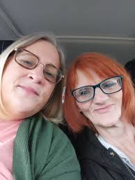 Hi all! I just wanted to introduce myself and share a photo I took I'm the  one with Copper hair and my best friend of 45 years