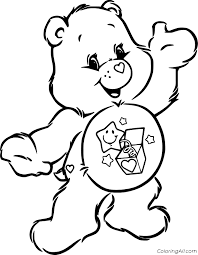 Care bear coloring page to download and coloring. Care Bears Coloring Pages Coloringall