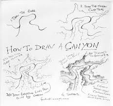 How To Map A Large Canyon Fantastic Maps Canyon Fantastic Gardenlandscapedesignsimple In 2020 Fantasie Karte Kartenkunst Landschaft Zeichnen