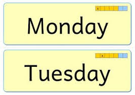 Endlich Pause 2 0 Days Of The Week Englisch Grundschule Wochentage Englisch Englischunterricht