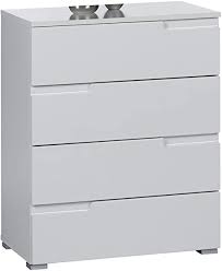 Kommode indiana 152 cm breit. Stella Trading Kommode Weiss Hochglanz Mit Schubladen Bxhxt 65x80x40 Cm Amazon De Kuche Haushalt