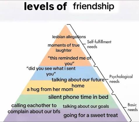 Levels of Friendship Pyramid Meme | TikTok