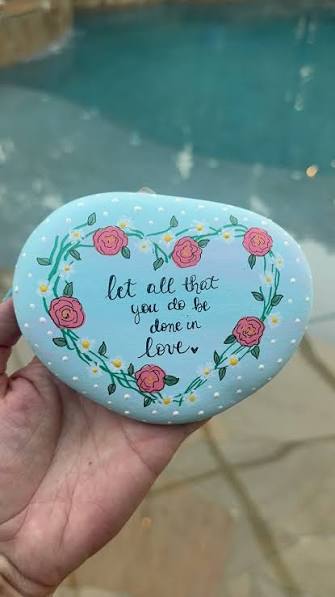 International Drop a Rock Day is July 3rd. Rock artists all over the world drop  rocks with the same word or theme in a giant act of unified kindness. The  2026 theme