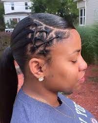 Hairweave My First Time Doing A Rubberband Ponytail I Really Love How Cute This Came Out Natural Hair Ponytail Hair Ponytail Styles Weave Ponytail Hairstyles