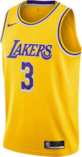Find authentic jerseys like lakers city edition jerseys, swingman styles, throwback uniforms and more at lids. Nike 2020 21 L A Lakers 3 Anthony Davis Gold Jersey Incorporated Style