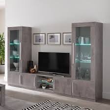 Living room furniture at 2modern. Breta Living Room Set In Grey Marble Effect With High Gloss Led Sale