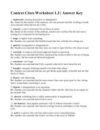 2nd Grade Context Clues Worksheets Context Clues Worksheet Answers Worksheets 4th Grade Mon In 2020 Context Clues Worksheets Context Clues Context Clues Lesson