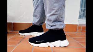 The print in balenciaga's speed trainers sneakers is not always the same, because the brand changes the font once in a while. Balenciaga Speed Trainer Unboxing On Feet Review Youtube