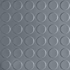 Husky 7 5 Ft X 17 Ft Coin Grey Universal Flooring Hk70cn717sgrhd The Home Depot In 2021 Vinyl Garage Flooring G Floor Garage Floor Tiles