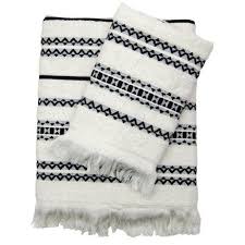 Black And White Hand Towels Bathroom Pin On Master Bathroom Ideas