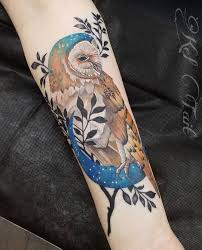 Starry Night Schleiereule Fur Vielen D Fur Night Schleiereule Starry Vielen In 2020 Neck Tattoo Owl Tattoo Sleeve Sleeve Tattoos