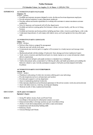 The controller / business manager is responsible for the financial condition of the dealership, and directing the overall financial planning, budgeting and accounting practices. Automotive Parts Resume Samples Velvet Jobs
