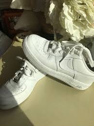 Nike Air Force 1 Low All White Men S 6 5 Women S 8 Youth 6 5 Nike Nike Air Force Athletic Shoes