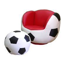 You Ll Love The Soccer Sports Kids Novelty Chair And Ottoman At Wayfair Great Deals On All Baby Kids Chair And Ottoman Set Soccer Bedroom Soccer Room Decor