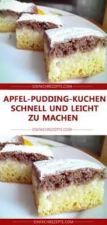 Apfel Pudding Kuchen Schnell Und Leicht Zu Machen Apfel Pudding Kuchen Schnell Und Le In 2020 Apfel Pudding Kuchen Pudding Kuchen Dessert Rezepte Schnell