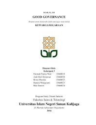 Implementasi good governance pengadaan barang dan jasa pada pemerintah implementation off good governance in the procurement government of the ketika menjawab pertanyaan, bagaimana konsep pengadaan barang dan jasa pada dinas. Doc Makalah Good Governance Disusun Untuk Memenuhi Salah Satu Tugas Mata Kuliah Kewarganegaraan Resnii Ahmad Maulani Academia Edu