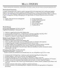 Check spelling or type a new query. Operations Ocean Import Export Specialist Resume Example Company Name Phoenix Arizona