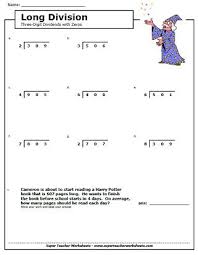 Long Division Worksheets Division Worksheets Long Division Worksheets Super Teacher Worksheets