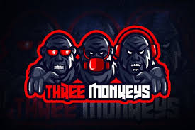 9645 james st philadelphia, pa 19114. Three Monkeys E Sport Logo Grafik Von Remarena Creative Fabrica