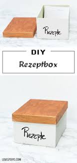 Diy Rezeptbox Basteln Kreative Idee Zur Rezept Aufbewahrung Kreative Ideen Kreativ Diy Deko Selber Machen