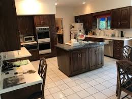 Homfa bathroom wall cabinet, over the toilet space saver storage cabinet kitchen medicine cabinet doule door cupboard with adjustable shelf and towels bar, dark brown. Complete Dark Wood Kitchen Corian Countertops Thermador Black Appliances Mudroom Cabinets Little Green Kitchens