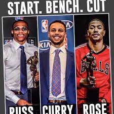 The last three point guard MVP's. Start one. Bench one. Cut one.