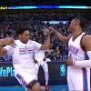 Thunder's mitch mcgary secures the scene so that russell westbrook & cameron payne can dance in peace pic.twitter.com/0xjokrzi9t. 1