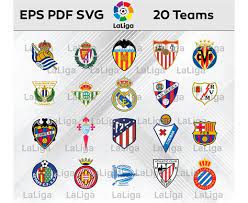 Ratings of the best footballers of spanish la liga according to fans' voting results, 2021. Spanish Football League Logos