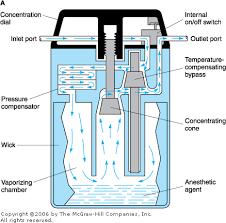 Schematic Of Agent Specific Variable Bypass Vaporizers A Draeger Vapor 19 N Biomedical Medical Anesthesia