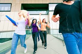 Happy Students Walking Out Of College In 2020 Student Walk Out Happy Students Student