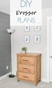 When fastening the slides inside the nightstand, be sure to leave room for the drawer face Diy 3 Drawer Dresser Diy Dresser Plans Diy Dresser Diy Furniture Bedroom
