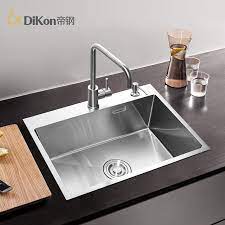 Kitchen sink and tap packs. Dikon Kitchen Sink Deluxe 304 Stainless Steel Above Counter Undermount Single Bowl Extra Thick Panel Manual Kitchen Sinks Kitchen Fixtures Kitchen Sink