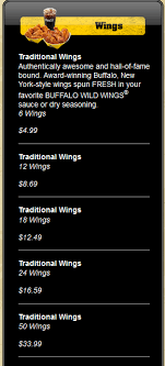 All Things Wings Wing Reviews Buffalo Wild Wings Grill