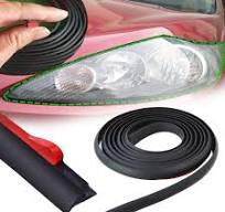 2M Universal Car Body Headlight Gap Filling Rubber Strip T ...