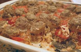 To serve, arrange the cooked hot rice in a ring shape on a serving platter. Meatballs And Spanish Rice Eat At Home