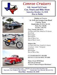 Conroe Cruisers Car Show October 20 2018 Cruiser Car Conroe Cruisers