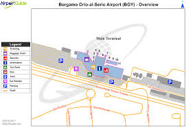 Bergamo Bergamo Orio Al Serio Bgy Airport Terminal Map Overview Airport Map Airport Airport Guide