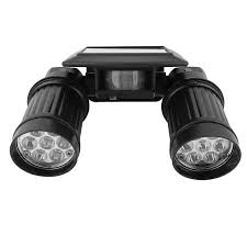 14 Led Spotlight Solar Pir Activated Security Light Garden Security Lamp Black Security Lights Led Spotlight Street Light