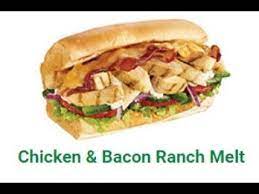 New Subway Sundays Chicken Bacon Ranch Melt Chicken Bacon Ranch Subway Chicken Bacon Subway Chicken