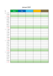 Das perfekte geschenk fürfamilien mit einem. Familienkalender 2021 Familienplaner Muster Vorlage Ch