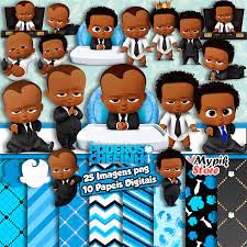 O desenho o poderoso chefinho tem o patrão é o mais lindo e fofo de todos os tempos! Baixar Kit Digital O Poderoso Chefinho Afro Imagens Png Boss Baby Baby Birthday Party Boy Boy Birthday Parties